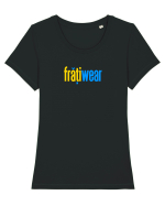 FRATIWEAR Tricou mânecă scurtă guler larg fitted Damă Expresser