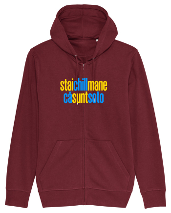 STAI CHILL, MANE, CA SUNT SOTO  Burgundy