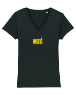 WORD Tricou mânecă scurtă guler V Damă Evoker