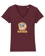 DO NOT DISTURB - Koala Tricou mânecă scurtă guler V Damă Evoker