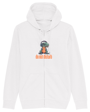 DO NOT DISTURB -Dinozaur T Rex care asculta muzica White