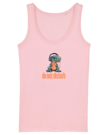 DO NOT DISTURB -Dinozaur T Rex care asculta muzica Cotton Pink