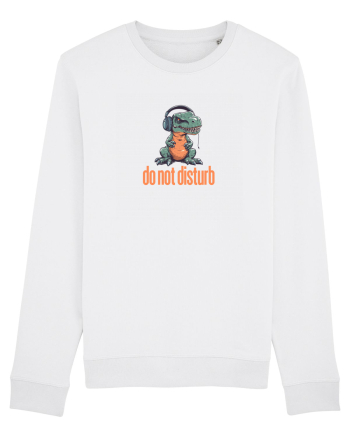 DO NOT DISTURB -Dinozaur T Rex care asculta muzica White