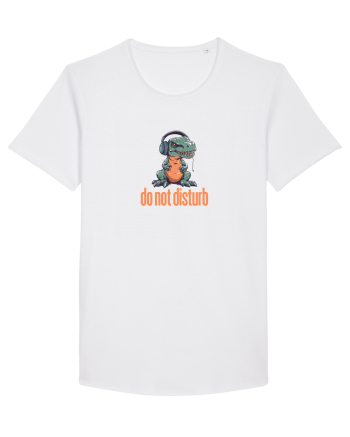 DO NOT DISTURB -Dinozaur T Rex care asculta muzica White
