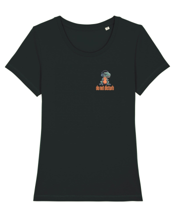 DO NOT DISTURB 2 - Dinozaur T Rex care asculta muzica Black
