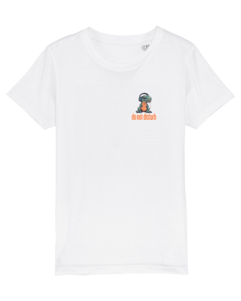 DO NOT DISTURB 2 - Dinozaur T Rex care asculta muzica White