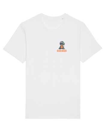DO NOT DISTURB 2 - Dinozaur T Rex care asculta muzica White