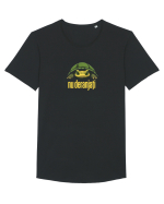 NU DERANJATI  - Broasca testoasa  Tricou mânecă scurtă guler larg Bărbat Skater