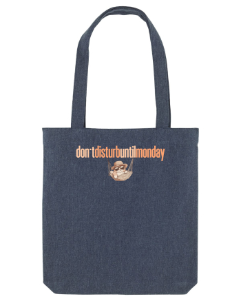 DON`T DISTURB UNTIL MONDAY - pisica in hamac Midnight Blue