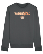 WEEKEND VIBES - pisica in hamac Bluză mânecă lungă Unisex Rise