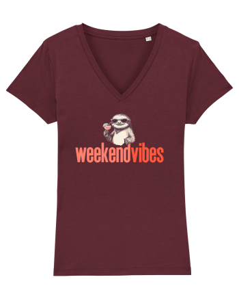 WEEKEND VIBES - lenes cu cocktail 1 Burgundy