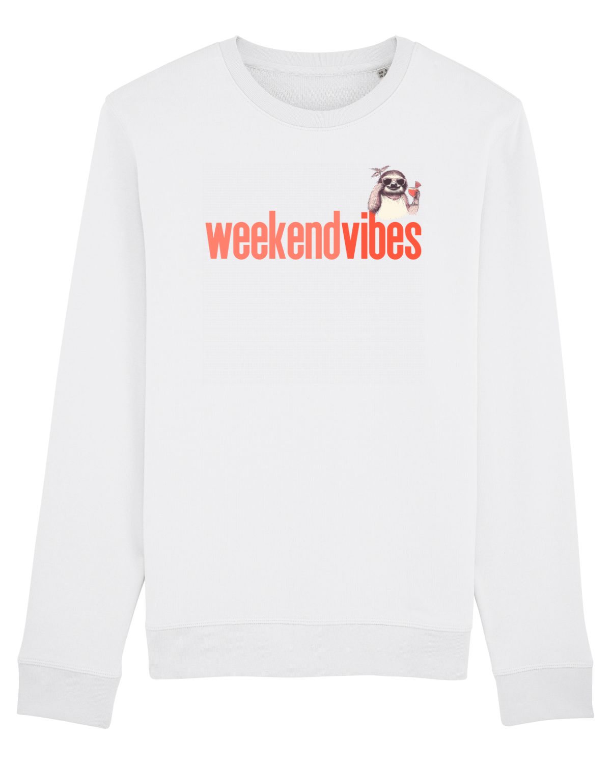 Bluză mânecă lungă Unisex Rise White