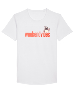 WEEKEND VIBES - lenes cu cocktail 2 Tricou mânecă scurtă guler larg Bărbat Skater