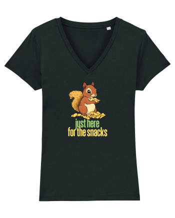 JUST HERE FOR THE SNACKS - VEVERITA - SUNT AICI PENTRU GUSTARI Black