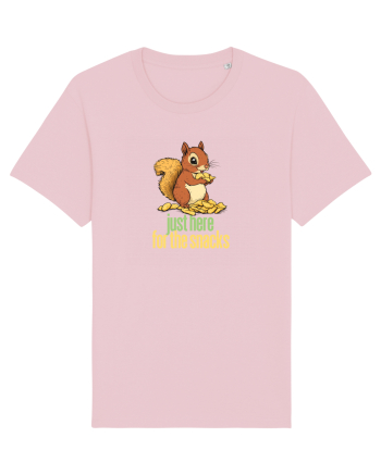 JUST HERE FOR THE SNACKS - VEVERITA - SUNT AICI PENTRU GUSTARI Cotton Pink