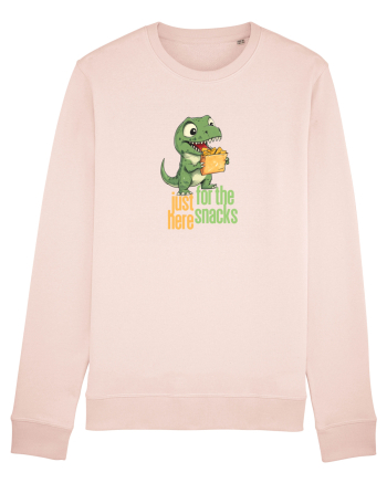 JUST HERE FOR THE SNACKS - DINOZAUR - SUNT AICI PENTRU GUSTARI Candy Pink