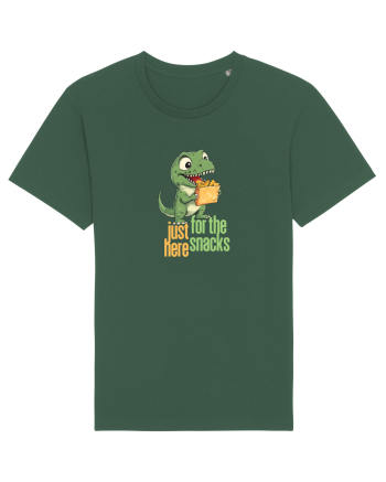 JUST HERE FOR THE SNACKS - DINOZAUR - SUNT AICI PENTRU GUSTARI Bottle Green