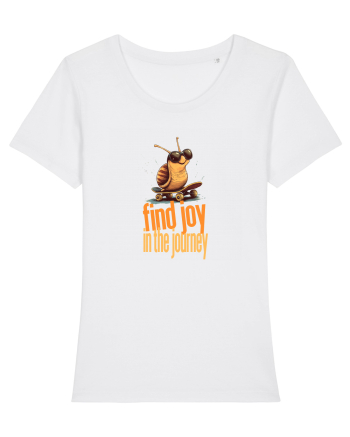 FIND JOY IN THE JOURNEY - MELC - BUCURA-TE DE CALATORIE / DRUM White