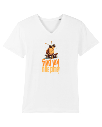 FIND JOY IN THE JOURNEY - MELC - BUCURA-TE DE CALATORIE / DRUM White