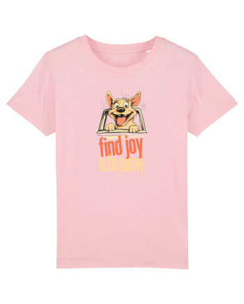 FIND JOY IN THE JOURNEY - CAINE- BUCURA-TE DE CALATORIE / DRUM Cotton Pink