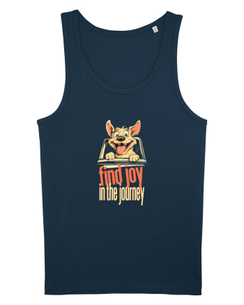 FIND JOY IN THE JOURNEY - CAINE- BUCURA-TE DE CALATORIE / DRUM Navy