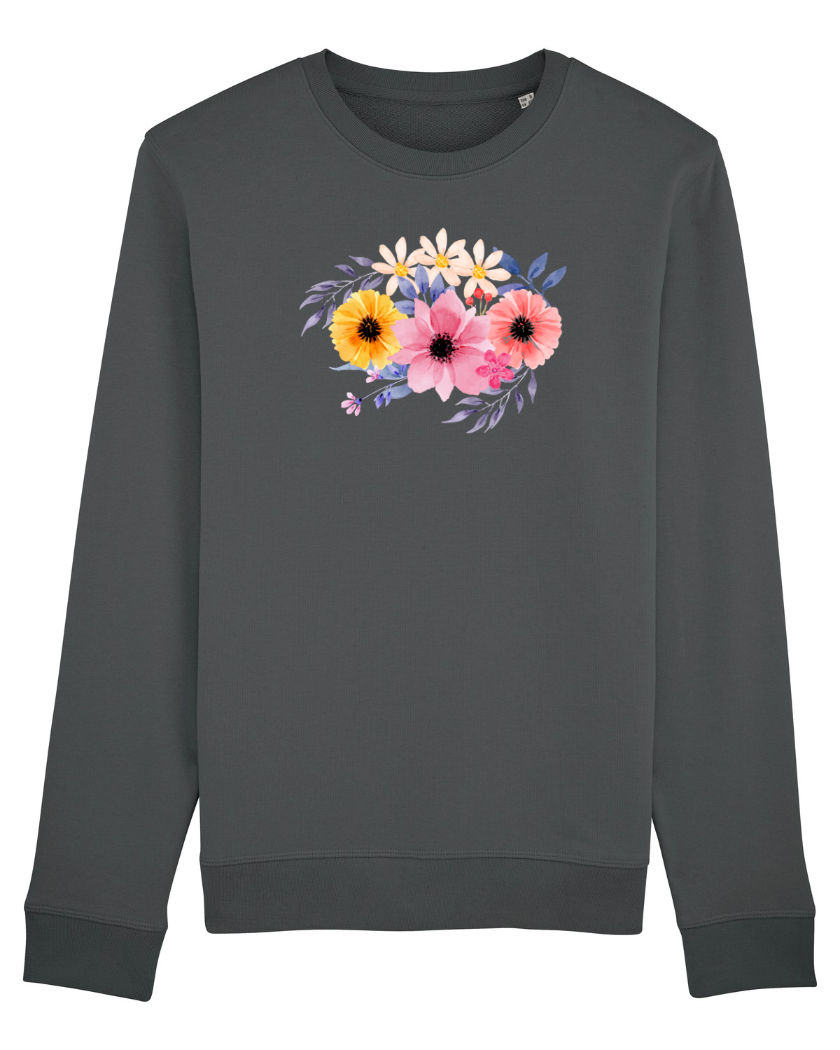 Bluză mânecă lungă Unisex Rise Anthracite