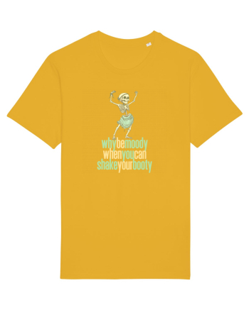 WHY BE MOODY WHEN YOU CAN SHAKE YOUR BOOTY - SCHELET 1 Spectra Yellow