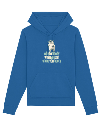 WHY BE MOODY WHEN YOU CAN SHAKE YOUR BOOTY - PISICA GRUMPY Royal Blue