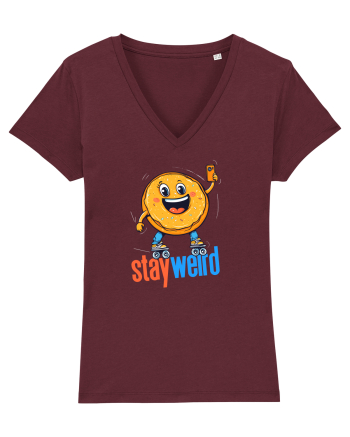 STAY WEIRD - Gogoasa - selfie Burgundy