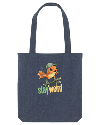 STAY WEIRD - Peste - skateboard Midnight Blue