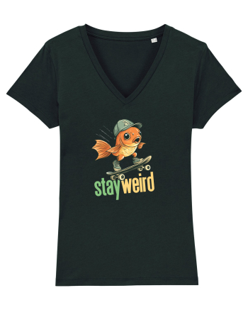 STAY WEIRD - Peste - skateboard Black