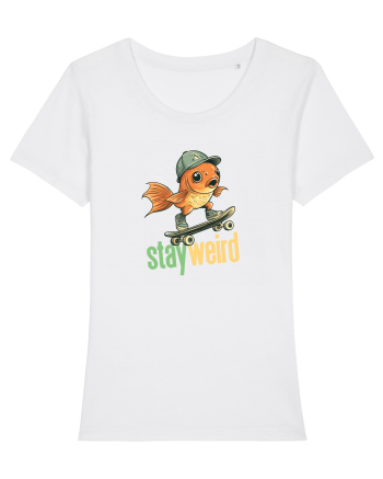 STAY WEIRD - Peste - skateboard White