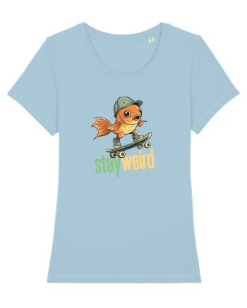 STAY WEIRD - Peste - skateboard Sky Blue