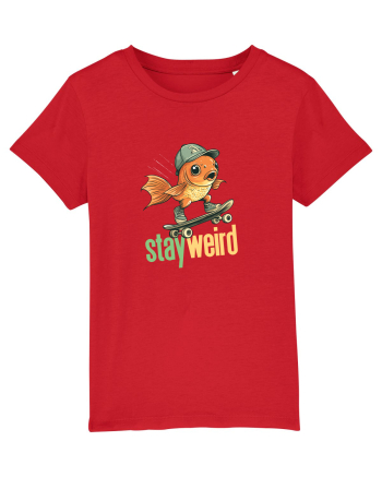STAY WEIRD - Peste - skateboard Red