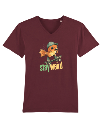 STAY WEIRD - Peste - skateboard Burgundy