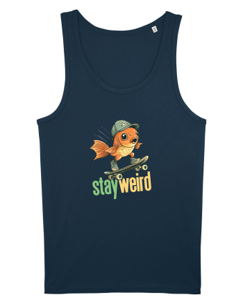 STAY WEIRD - Peste - skateboard Navy