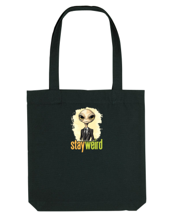 STAY WEIRD - Extraterestru - costum & cravata Black