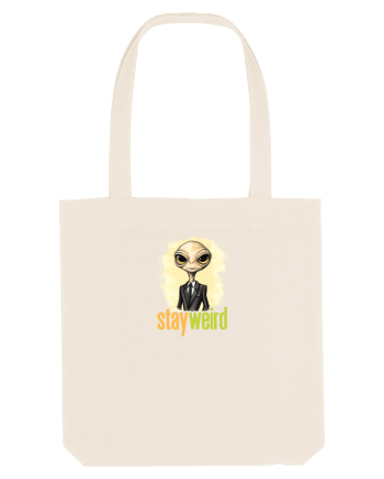 STAY WEIRD - Extraterestru - costum & cravata Natural