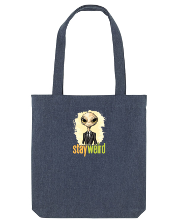 STAY WEIRD - Extraterestru - costum & cravata Midnight Blue