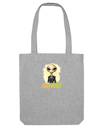 STAY WEIRD - Extraterestru - costum & cravata Heather Grey