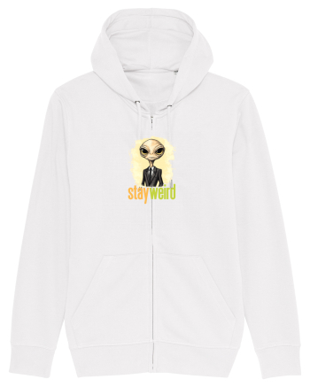 STAY WEIRD - Extraterestru - costum & cravata White
