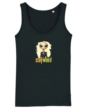 STAY WEIRD - Extraterestru - costum & cravata Black