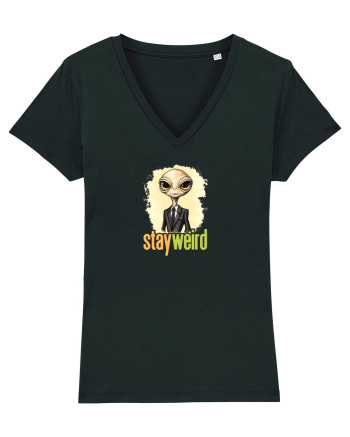 STAY WEIRD - Extraterestru - costum & cravata Black