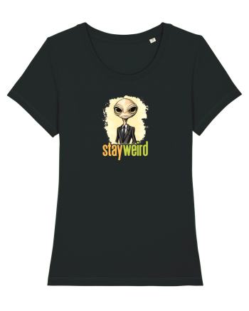 STAY WEIRD - Extraterestru - costum & cravata Black