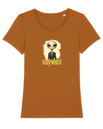 STAY WEIRD - Extraterestru - costum & cravata Roasted Orange