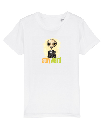 STAY WEIRD - Extraterestru - costum & cravata White
