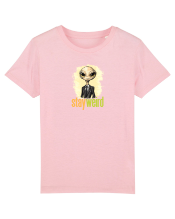 STAY WEIRD - Extraterestru - costum & cravata Cotton Pink