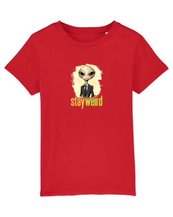 STAY WEIRD - Extraterestru - costum & cravata Red