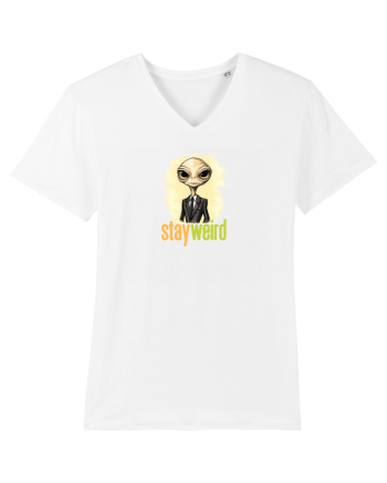 STAY WEIRD - Extraterestru - costum & cravata White
