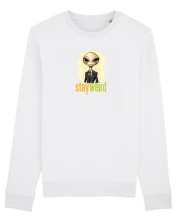 STAY WEIRD - Extraterestru - costum & cravata White